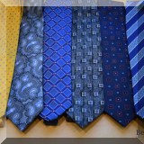 H23. Ermenegild0 Zegna ties and a yellow tie by Faberge. 